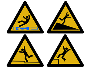 slipping tripping and falling injury signs